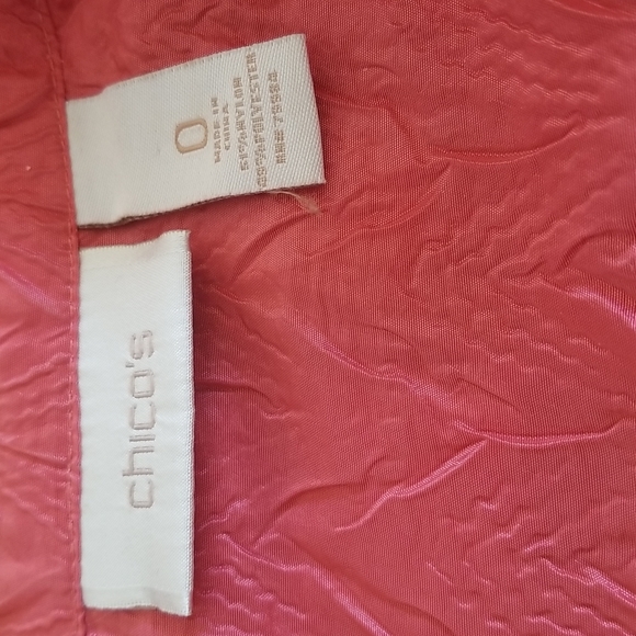 Chico's Tafetta Lightweight Blazer and Tank Top Coord Pastel Soft Fresh Pretty - Picture 2 of 8